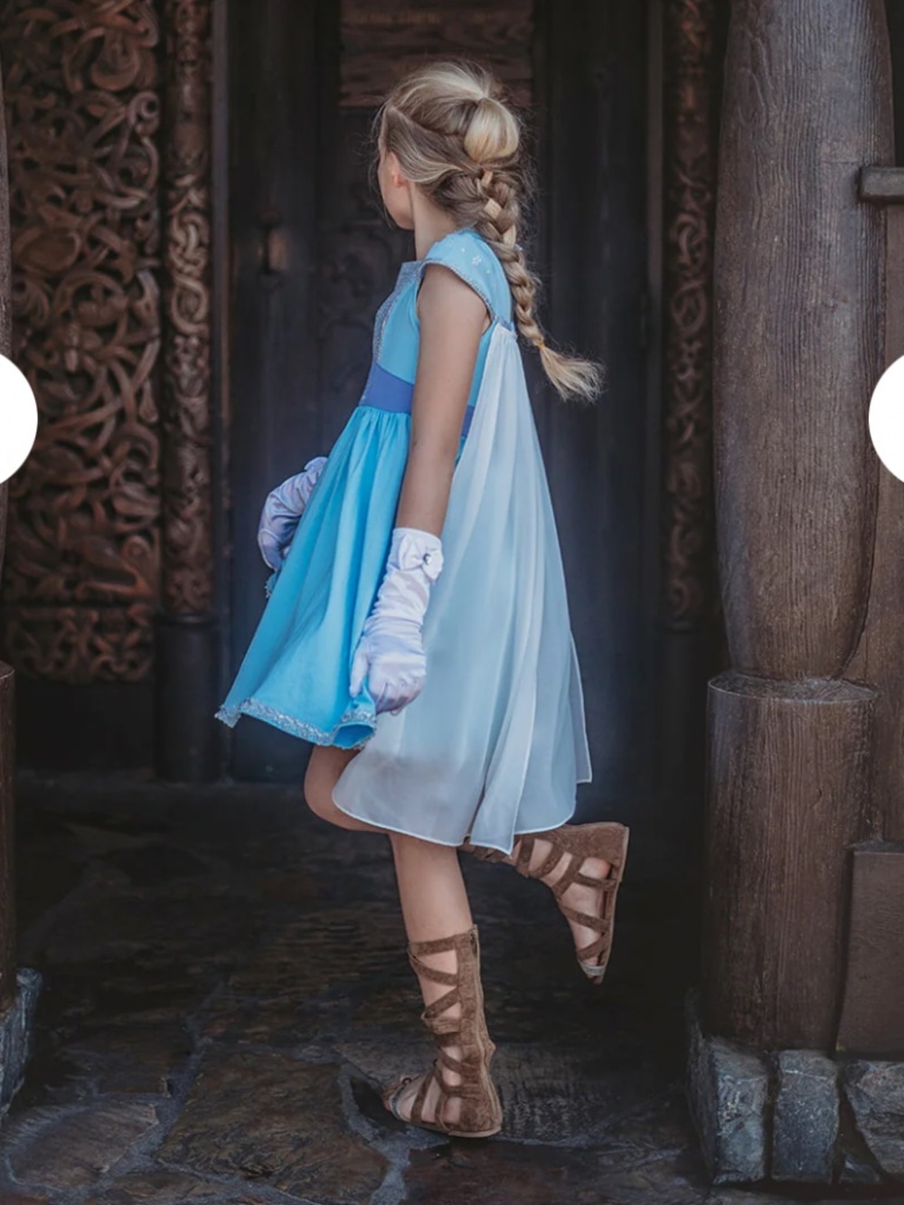 Only Little Once Frozen Elsa Twirl Dress and Cape Sz 10